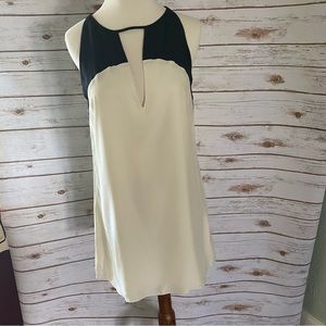 Parker 100% silk, color block dress.  Size XS